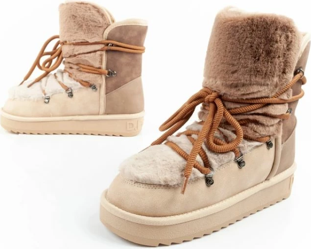 Çizme dimri për femra D.Franklin, bezhë