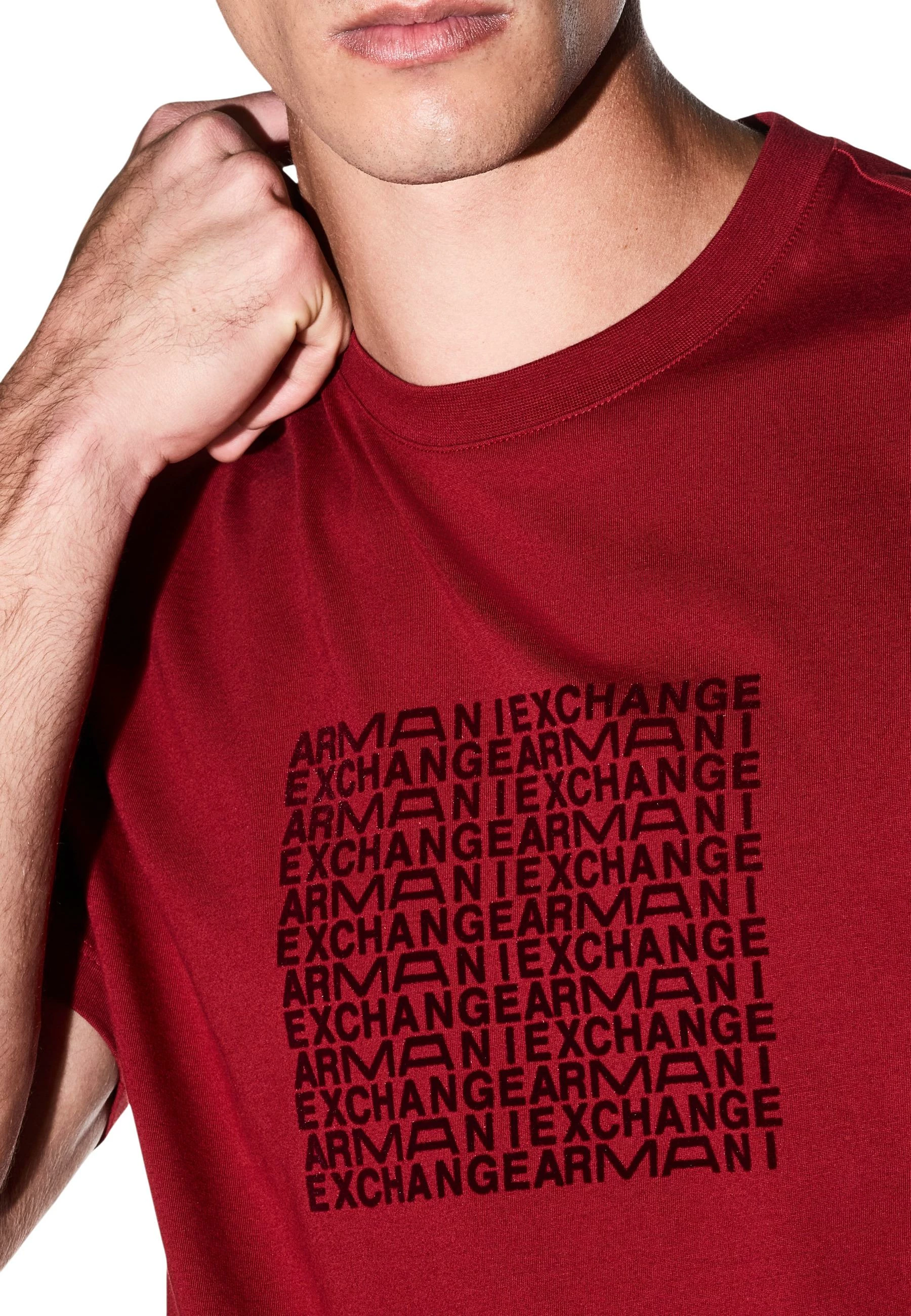 Maicë për meshkuj Armani Exchange XM003044 AF21323, e kuqe [Madhësia: M]