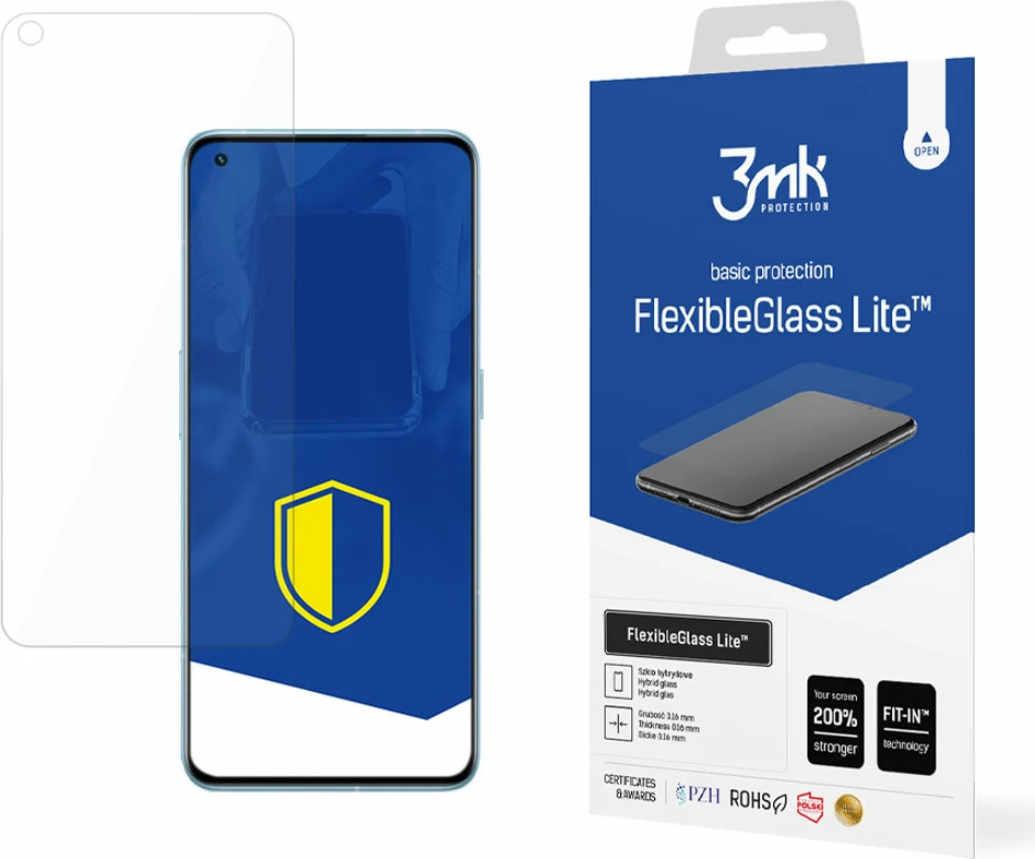 Xham mbrojtës FlexibleGlass Lite për Realme GT 2 Pro, 3mk Protection, Transparent