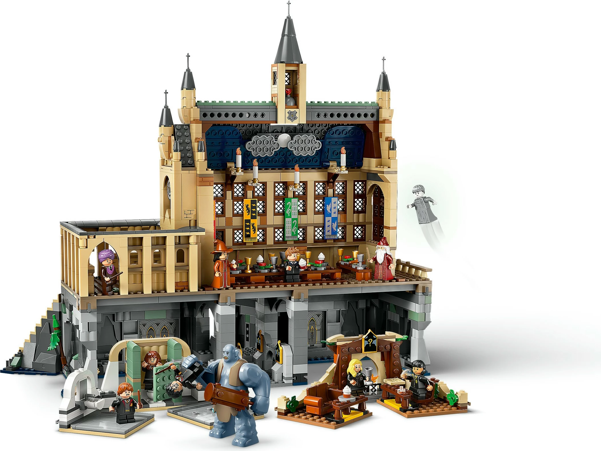 Set ndërtimi LEGO Hogwarts™ Castle: The Great Hall, 1732 pjesë, plastikë, 2.92 kg