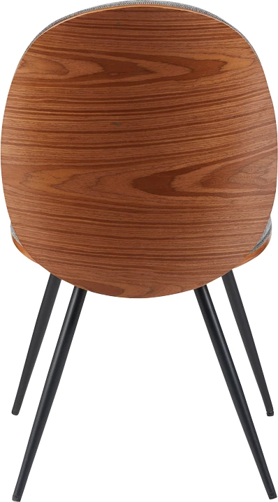 Karrige Nerezy, dru arre, stof gri, 57.5x48x88cm