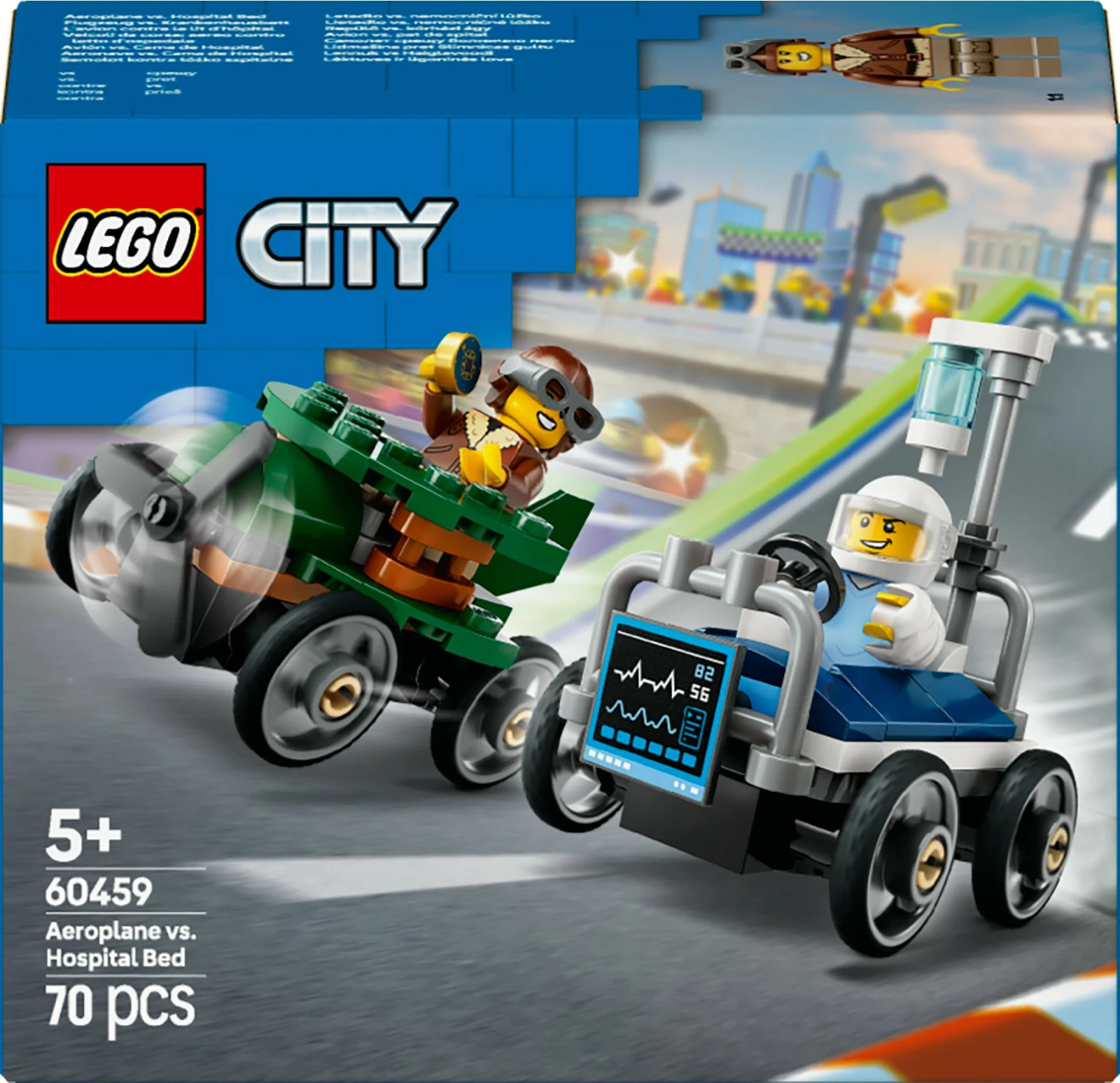 Set ndërtimi LEGO City 60459, 70 pjesë, multikolor