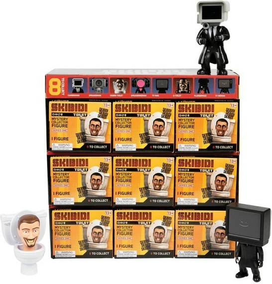 Set figurina misterioze Skibidi Toilet Cobi BTH-1310DIS, 9 copë