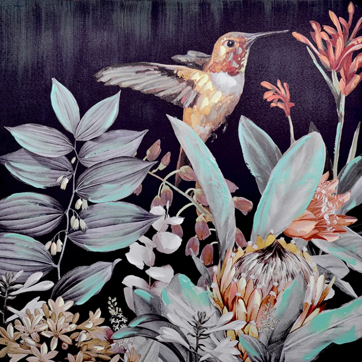 Pikturë dekorative PAMAI, shumëngjyrëshe, kanavacë-dru, 80x80x3cm