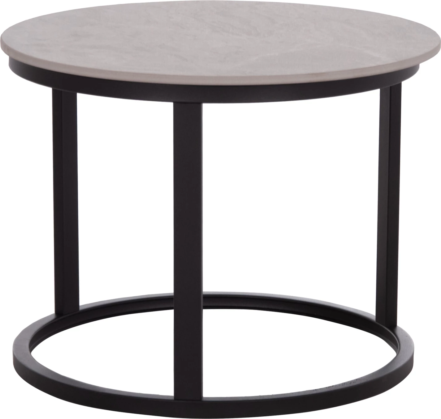 Set tavolinash kafeje 2 copë, sipërfaqe qeramike, pamje mermeri gri, TALOS FH18140.04, 70x45.5cm