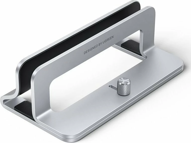 Mbajtëse vertikale për laptop Ugreen 20471B, e rregullueshme 12–26 mm, aliazh zinku, Silver, 1 copë