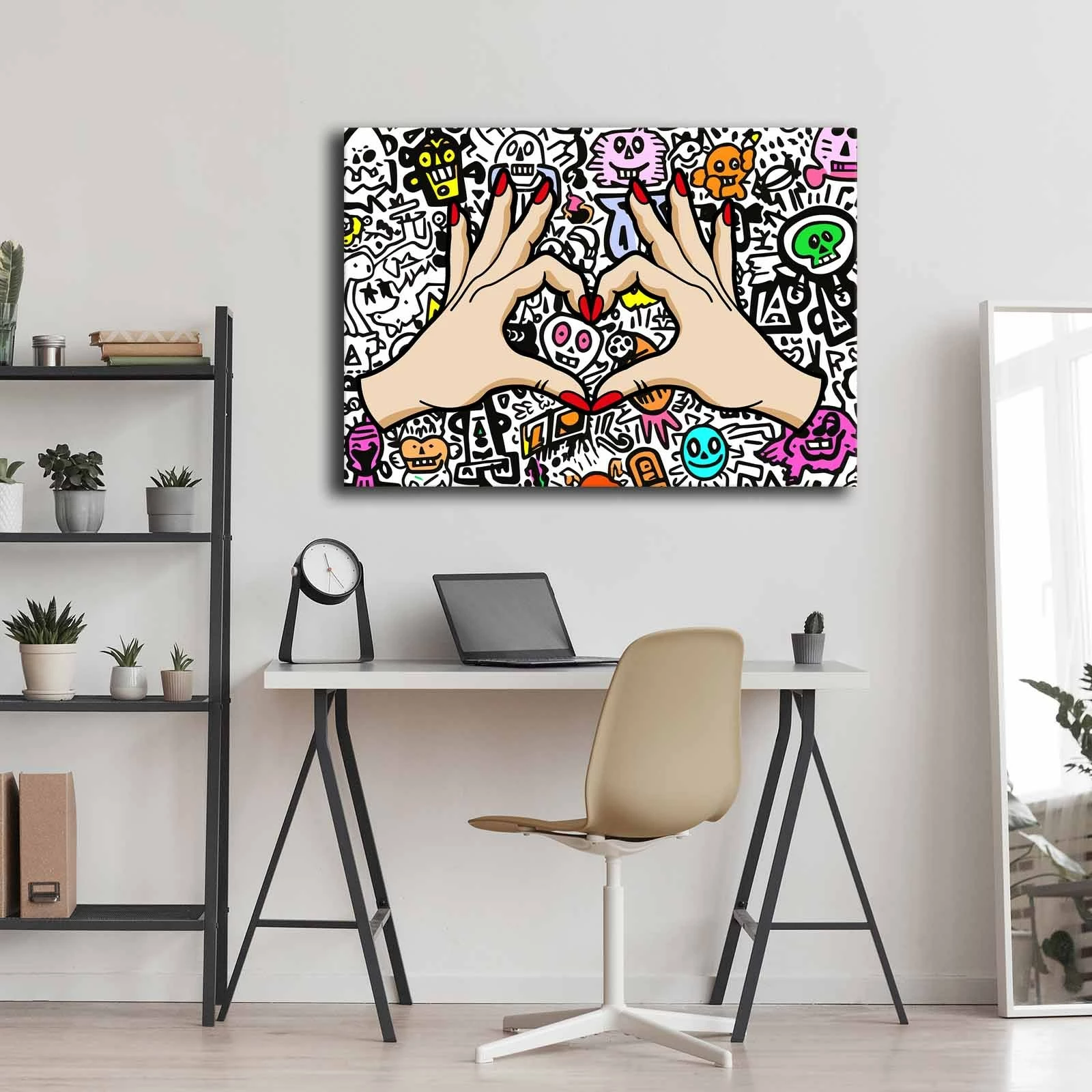 Pikturë dekorative në kanavacë, shumëngjyrëshe, Wallity 70100POP-006, 70x100cm