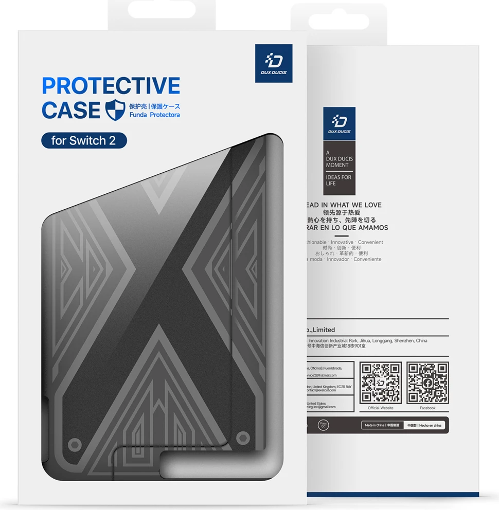 Mbështjellës Dux Ducis për Nintendo Switch 2, i zi