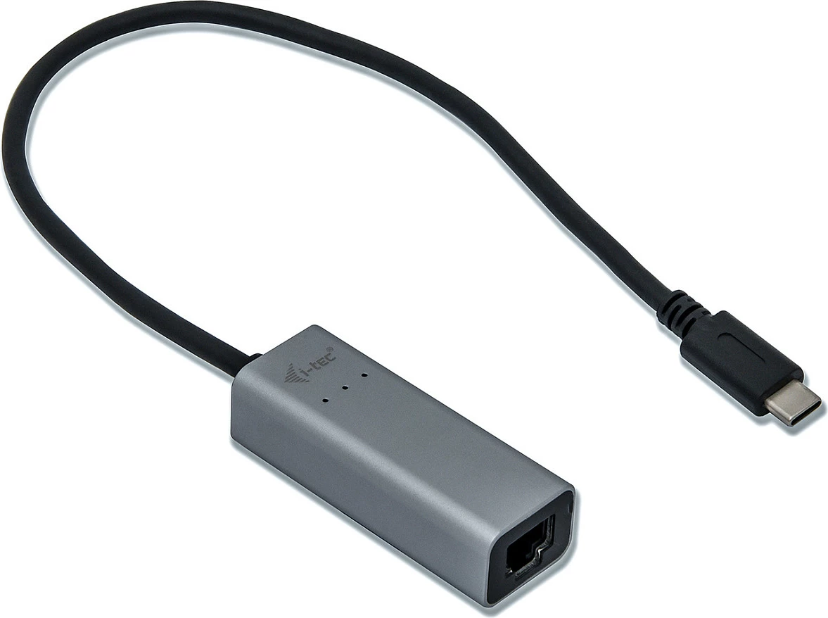 Adapter Ethernet USB-C i-tec Metal Gigabit, 1x RJ-45, 10/100/1000 Mbps, Gri