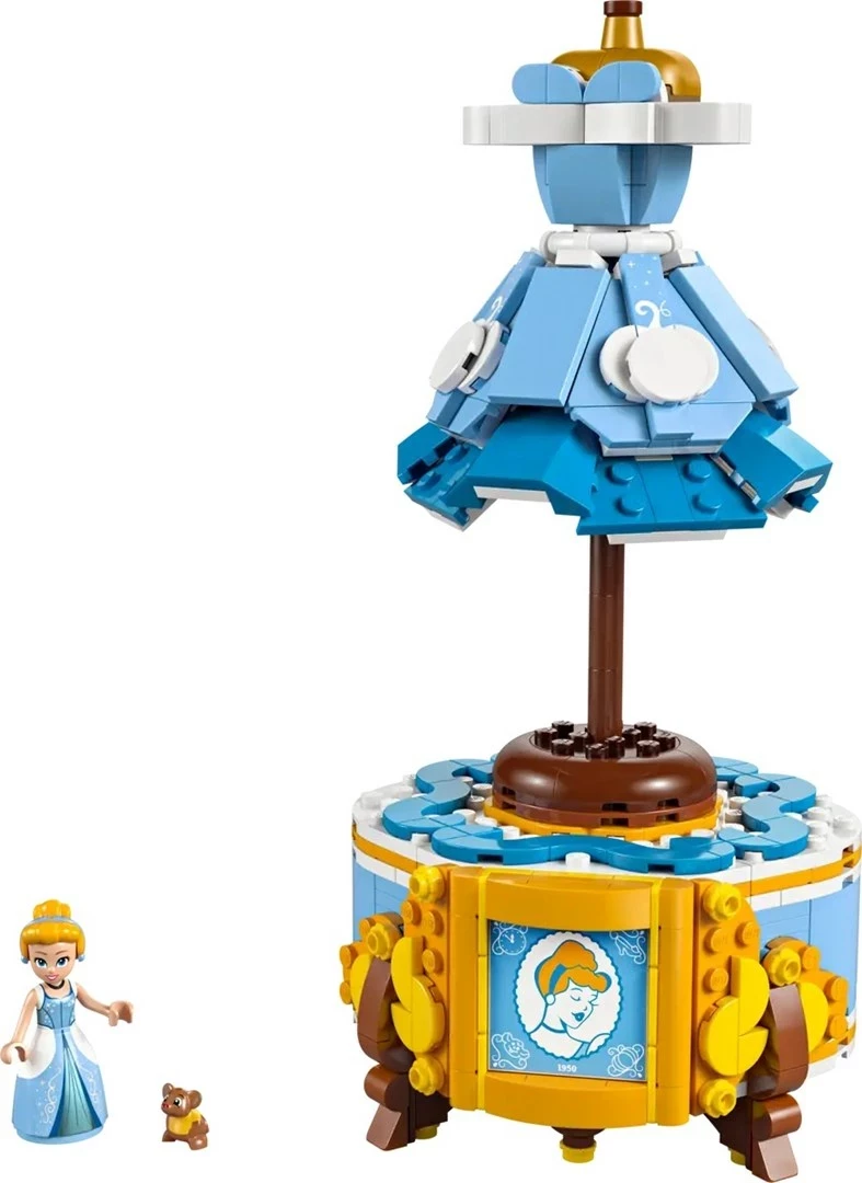 Set lodrash LEGO Disney 43266 Cinderella's Dress, me minifigurë, për fëmijë 9+