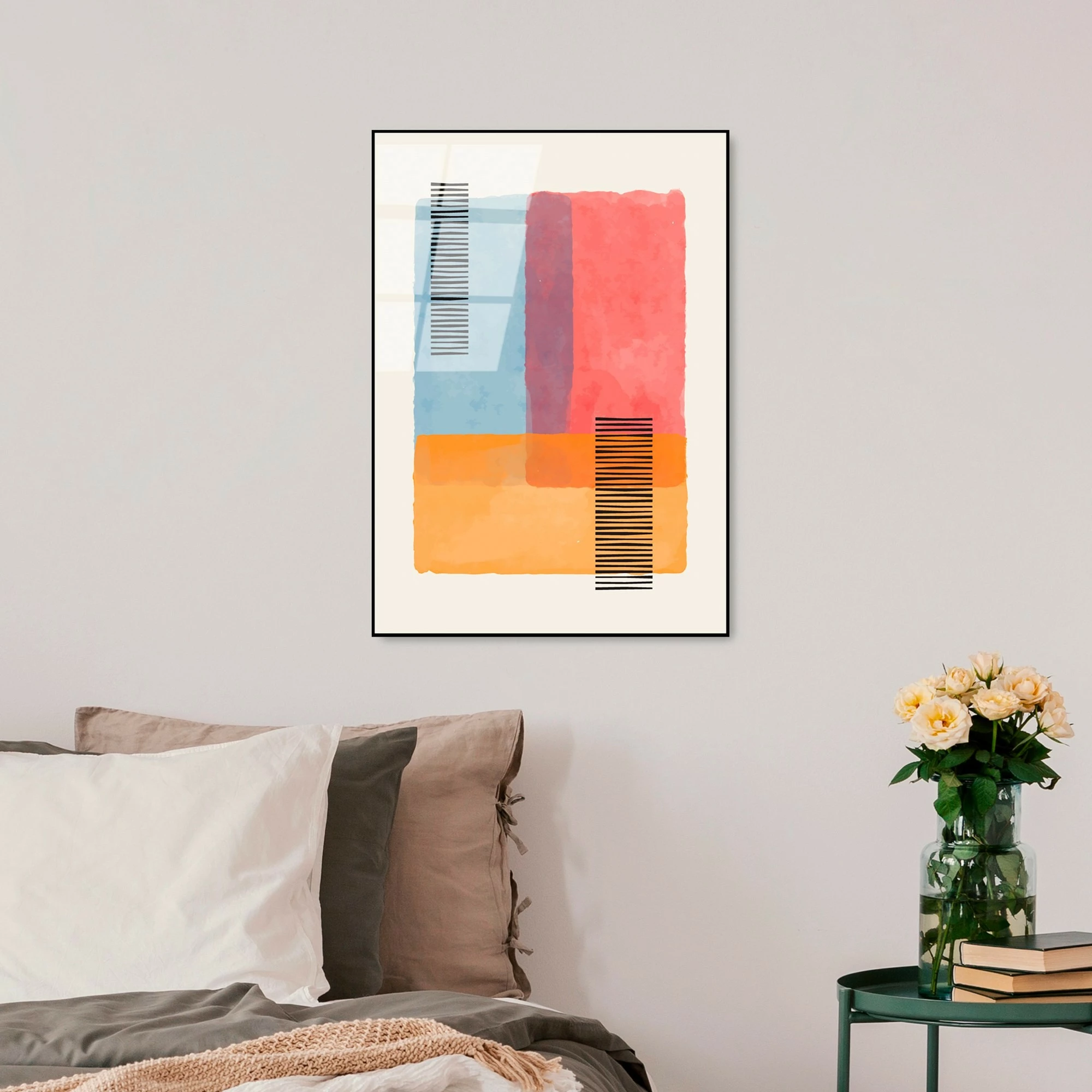 Pikturë dekorative prej xhami të temperuar, Wallity UV-919, shumëngjyrëshe, 45x65cm