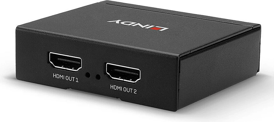 Splitter HDMI Lindy 2-Port, 4K 60Hz, 3D, 2x HDMI, i zi