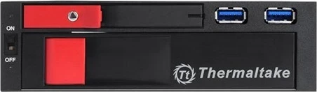 Paneli i bay për disk Thermaltake ST0026Z, 2.5/3.5", Bezel i zi dhe i kuq