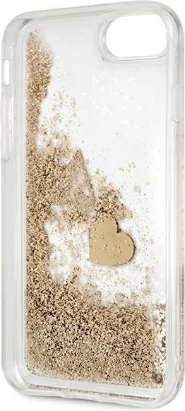 Mbështjellës Guess GUOHCI8GLHFLGO për iPhone 7/8/SE 2020/SE 2022, Glitter Charms, i artë