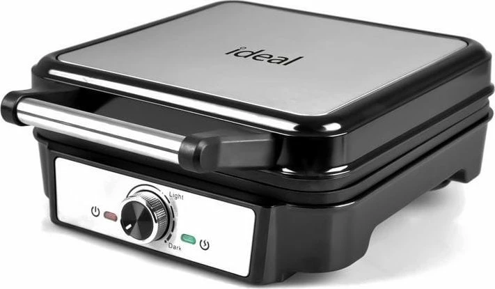 Aparat për waffle Ideal IK1602 1200 W, 4 waffle, argjend