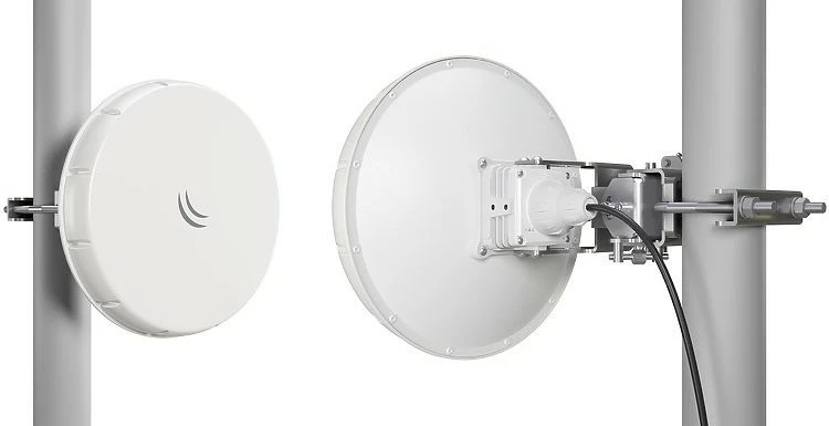 Pajisje wireless MikroTik Wire nRAY, 2000 Mbit/s, 1500 m, 55 dBm, AES, 24 V, e bardhë