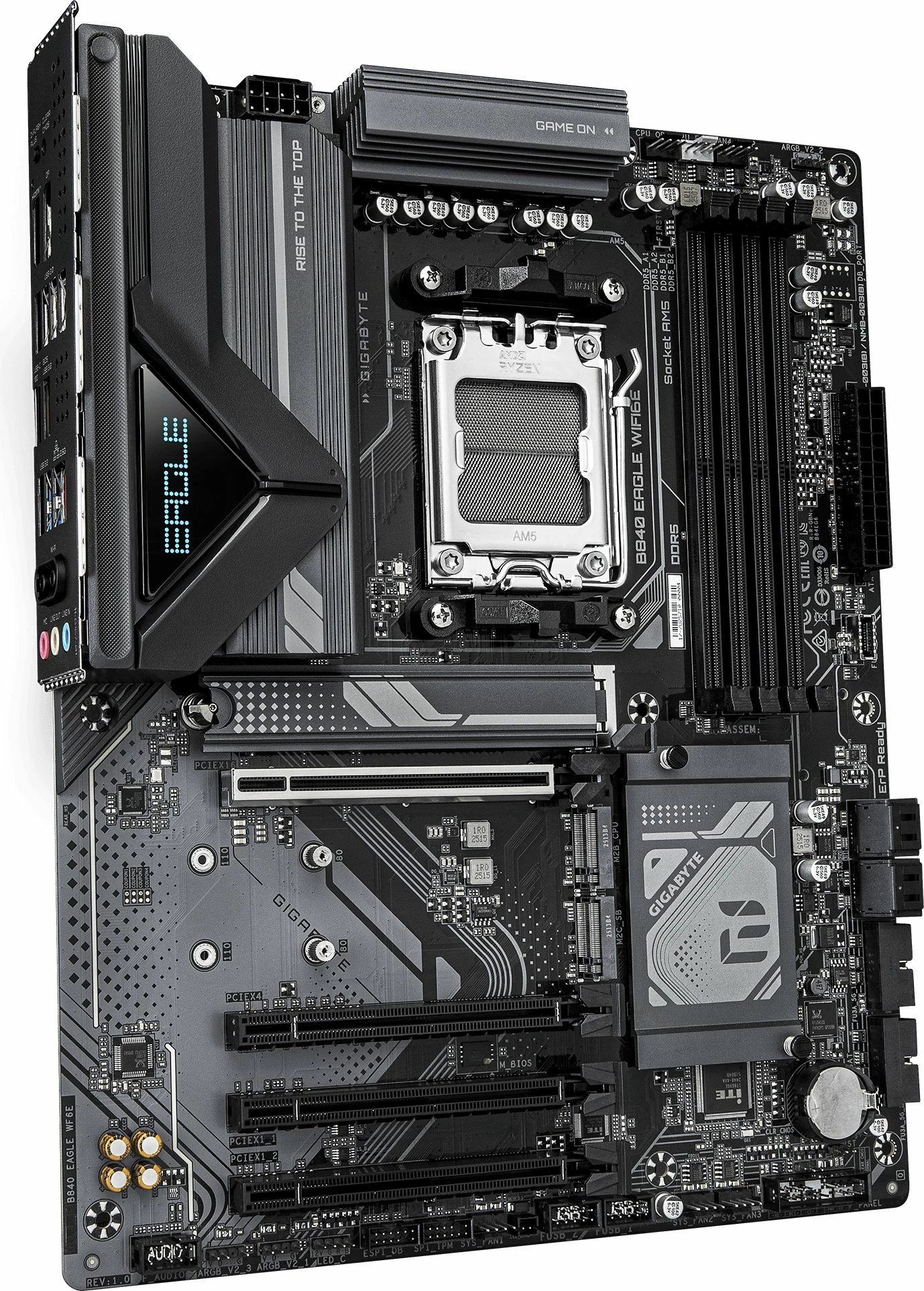 Pllakë amë Gigabyte B840 EAGLE WIFI6E, ATX, DDR5, Wi‑Fi 6E + Bluetooth (me antenë Wi‑Fi)