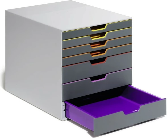 Organizues me sirtarë Durable Varicolor 7, A4, gri, shumëngjyrësh