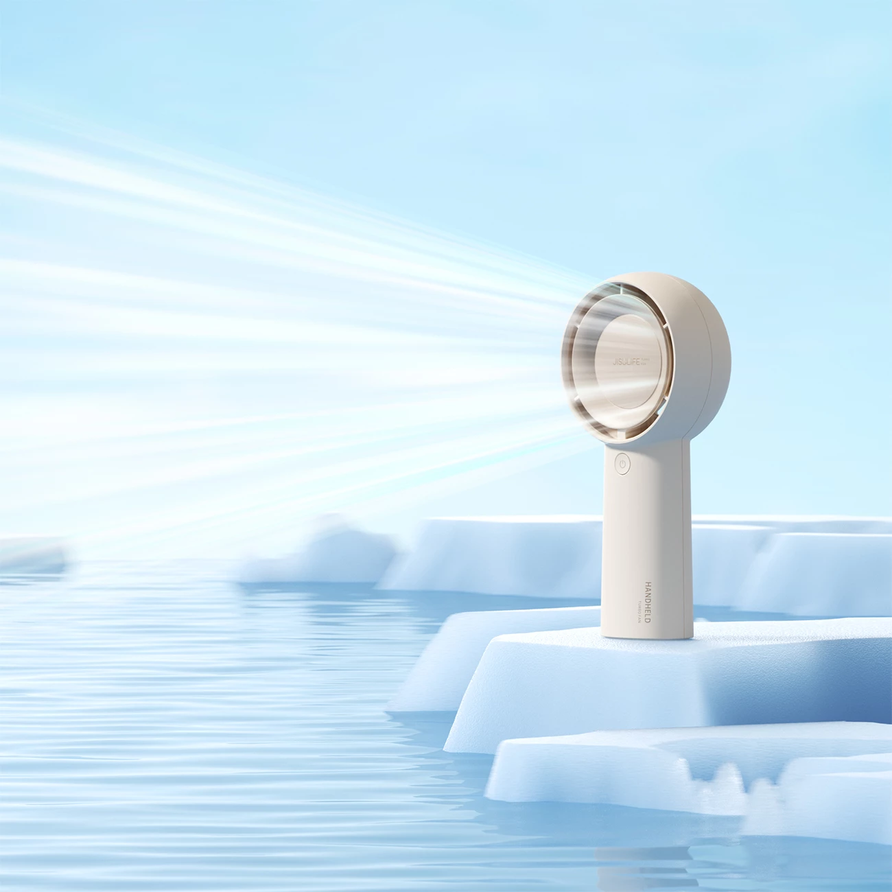 Ventilator dore Jisulife Life5 Plus FA43, 4000 mAh, USB-C, Bezhe