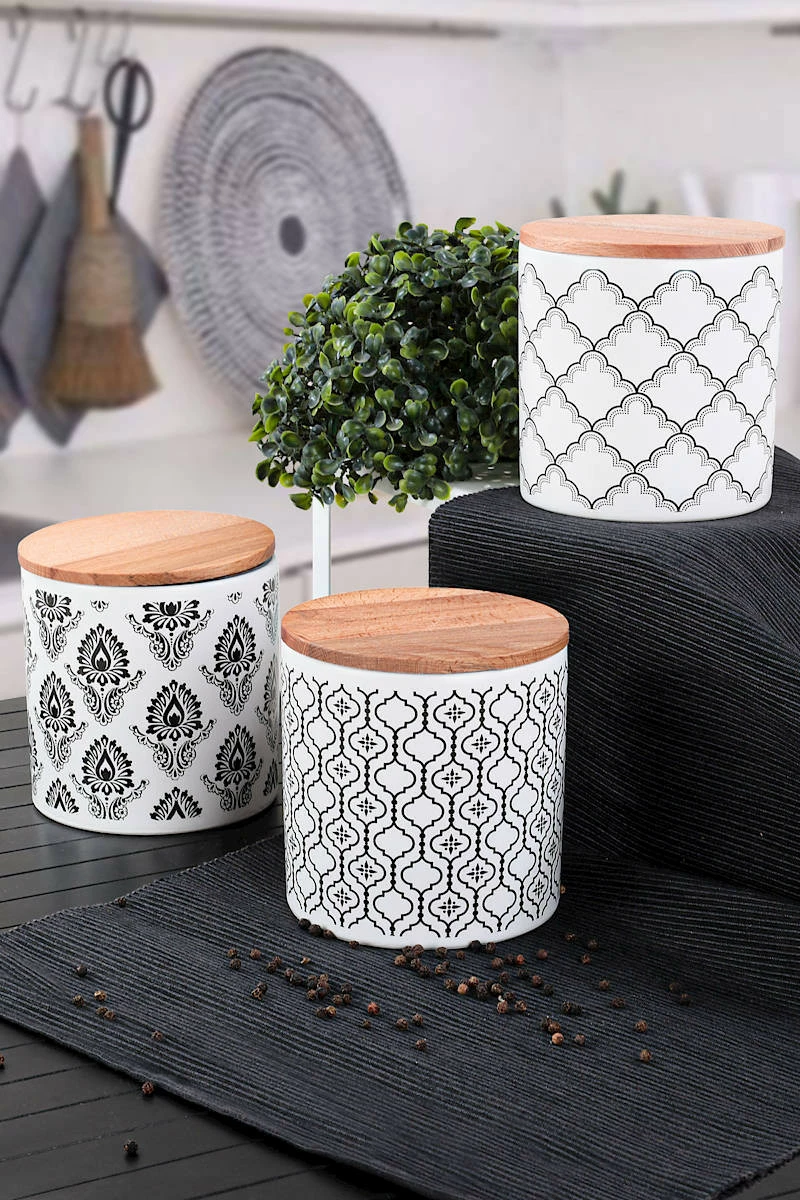 Set kuti qeramike për ruajtje (6 copë), Hermia Concept, ST040203F022A467600MASKL00