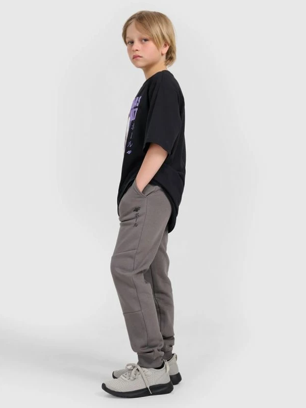 Pantallona sportive për fëmijë 4F, gri