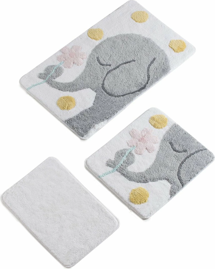 Set tapetash për banjo (3 copë), Mijolnir, Fil i madh, gri