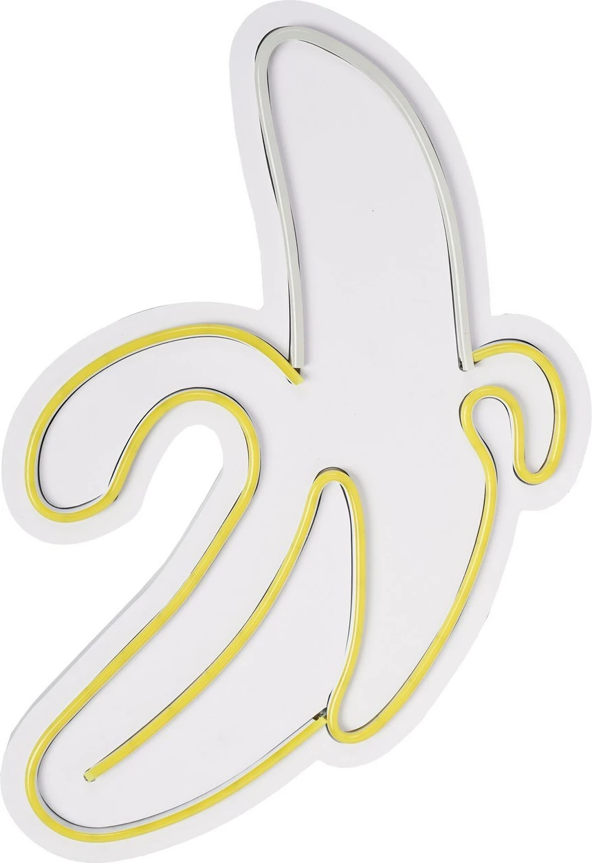 Dritë dekorative LED plastike, banane, e verdhë-bardhë