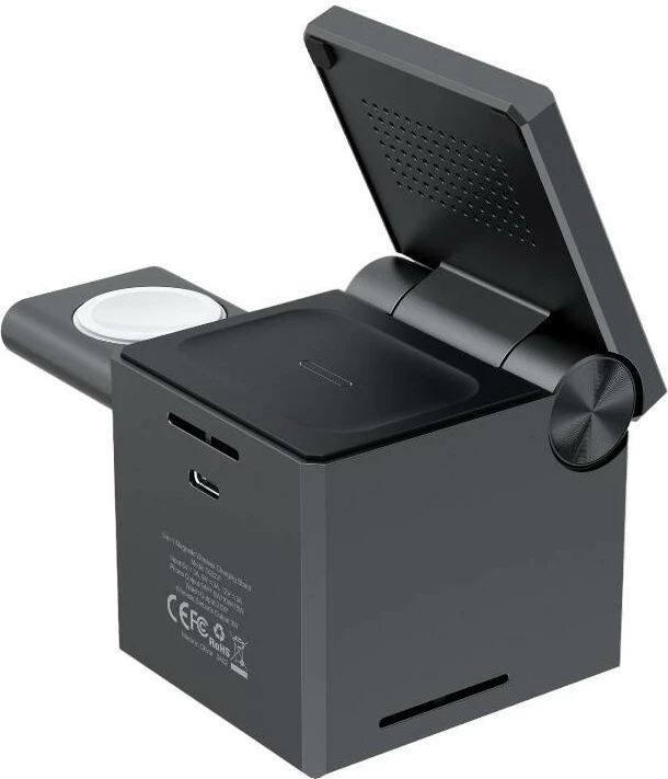 Karikues wireless Choetech T632-F 3-në-1, 15W, i zi