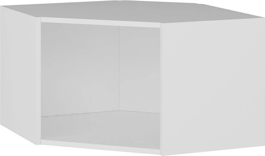 Dollap këndor për mur, Skye Decor, i bardhë dhe antracit