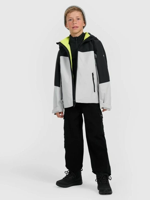 Jakne 3-në-1 për djem 4f, e zezë