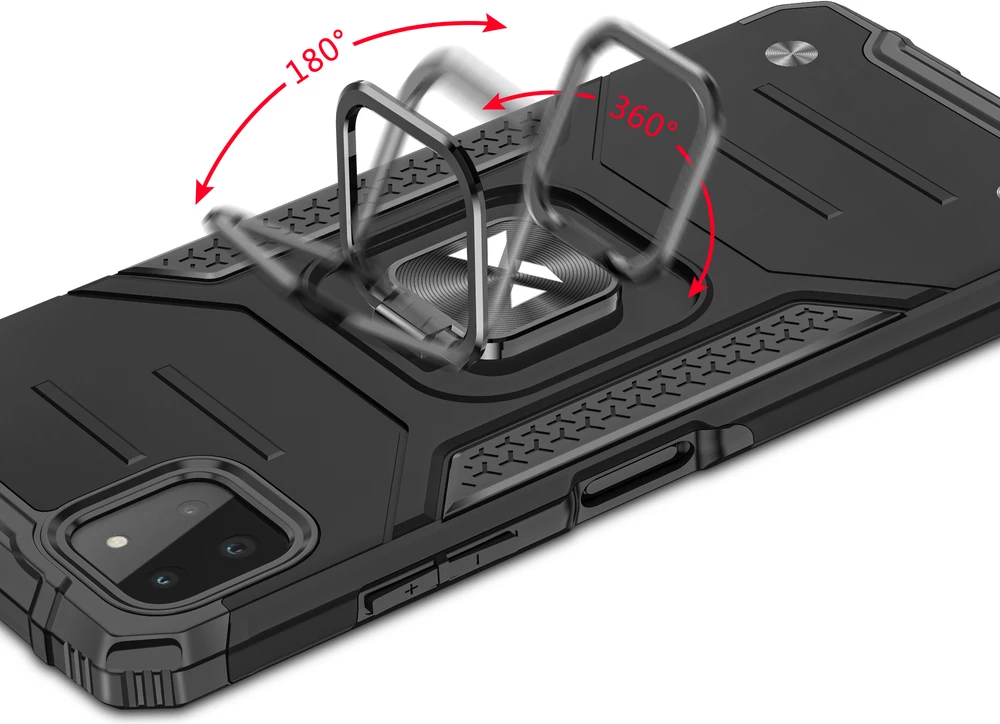 Mbështjellës Wozinsky Ring Armor me këmbëz, për Samsung Galaxy A22 4G, Kuq