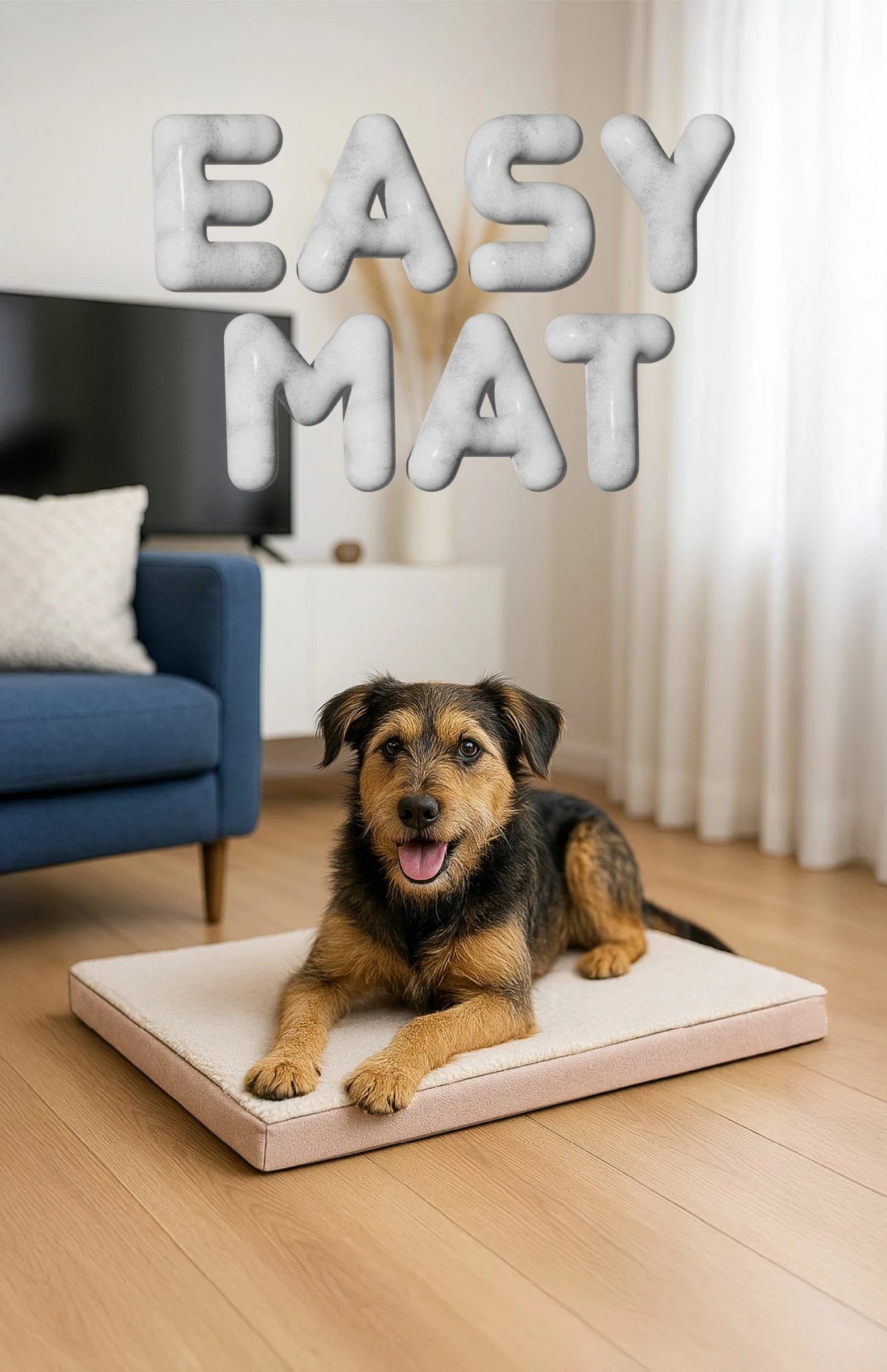 Shtrat për kafshë Paws & Whiskers, Easy Mat, 60x80, bezhë