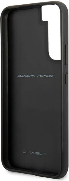 Mbështjellës Ferrari On Track Carbon Stripe për Samsung Galaxy S22+, i zi