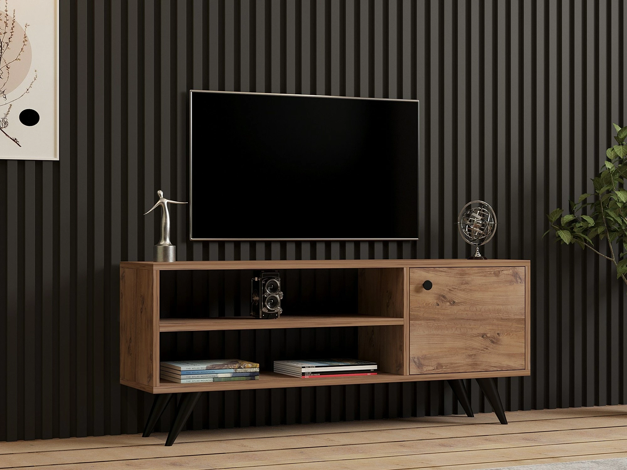 Komodë TV Hanah Home, Jena, ngjyrë Atlantic Pine