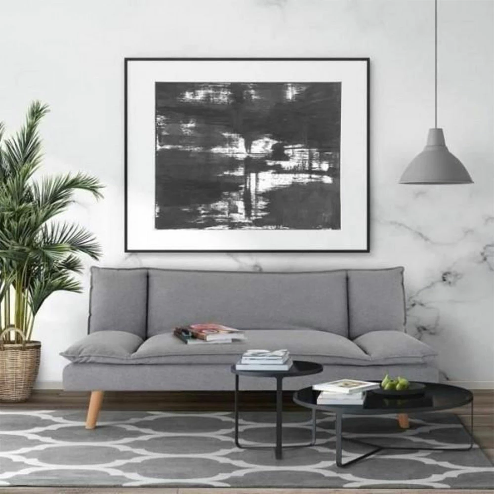 Divan i butë, 3 vende, ngjyrë gri, 191x103x84cm