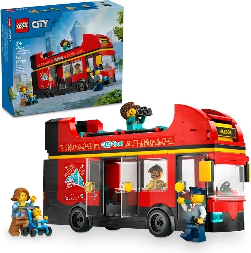 Set LEGO City 60407 Autobus i kuq dykatësh