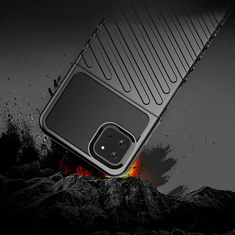 Mbështjellës Hurtel Thunder Case për Samsung Galaxy A22 5G, i zi