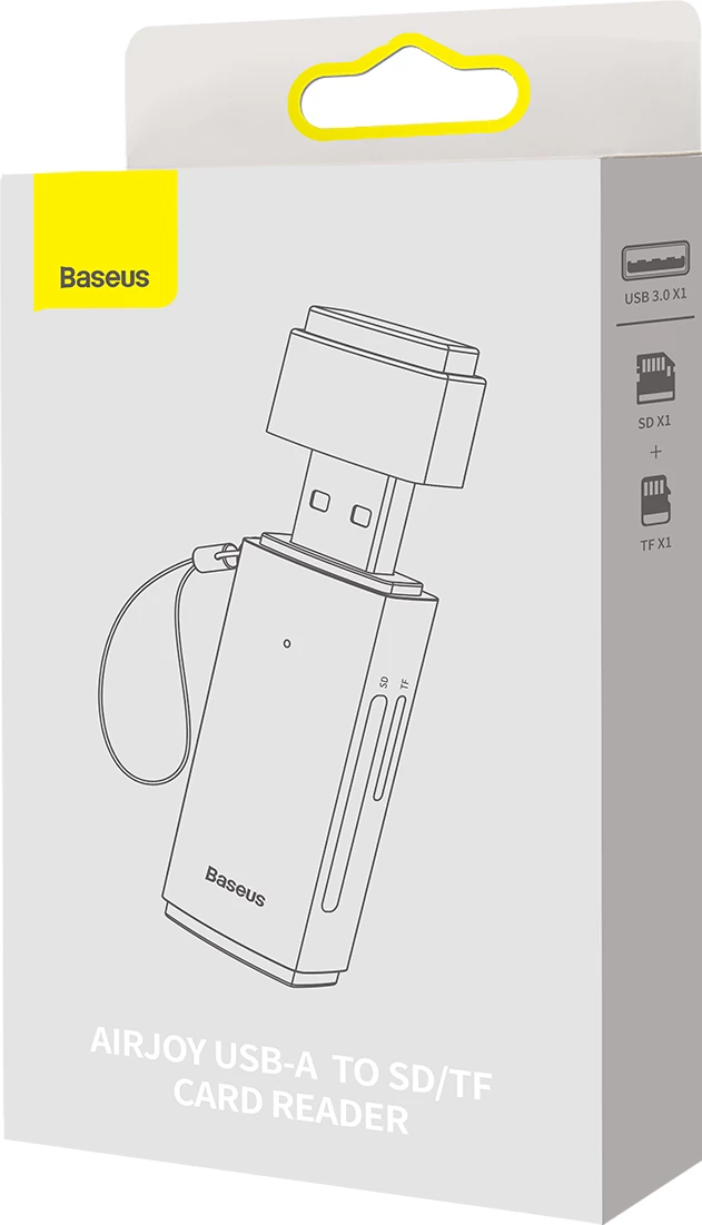 Lexues kartelash Baseus Lite Series WKQX060013, USB 3.0, SD/microSD, Gri