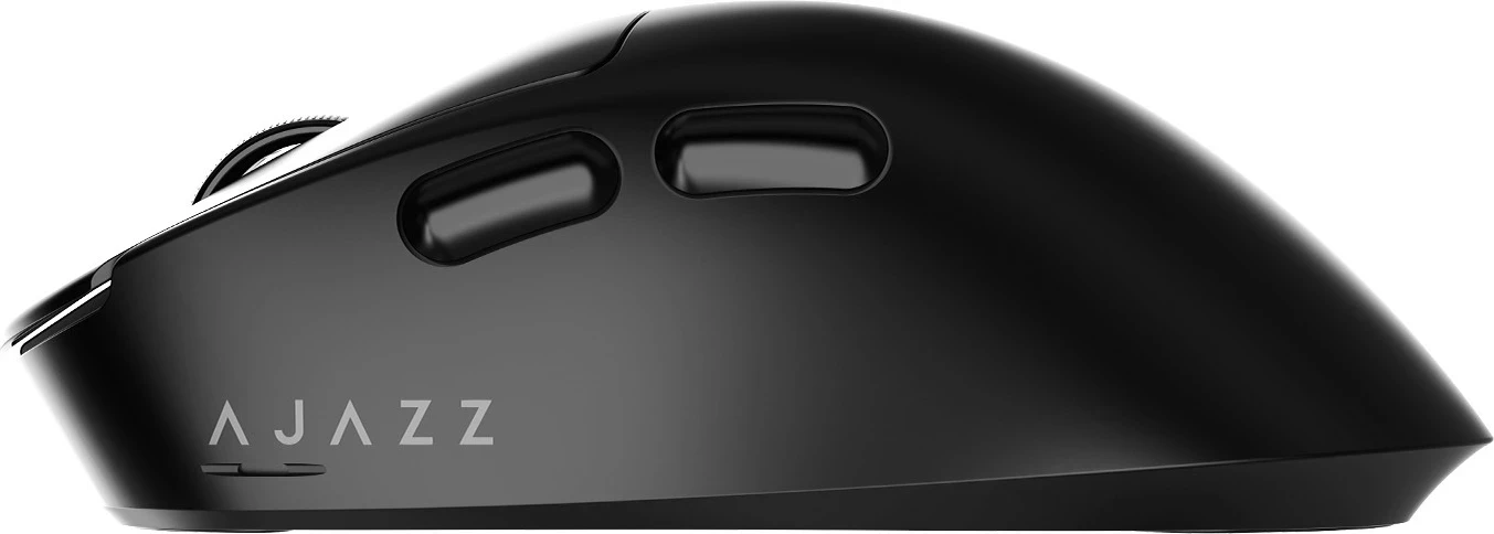Maus wireless Ajazz AJ179 V2 MAX, 12000 DPI, 56 g, Bluetooth/2.4GHz, e zezë