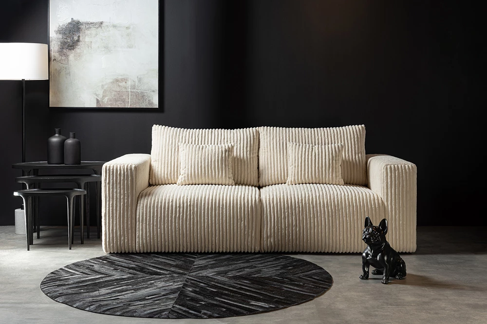 Kauç i madh tre vendësh, ngjyrë off white, BULLET, 232x101x92