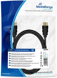 Kabllo HDMI MediaRange MRCS196, 2m, 4K 18 Gbit/s, e zezë