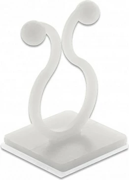 Mbajtës kabllosh DeLOCK, vetëngjitës, max 1.38 cm, set 10 copë, transparent