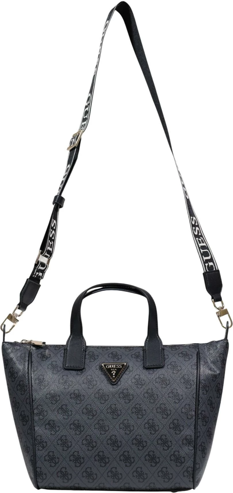 Çantë tote për femra Guess Follie Small Tote TWLB96 76019, antracit