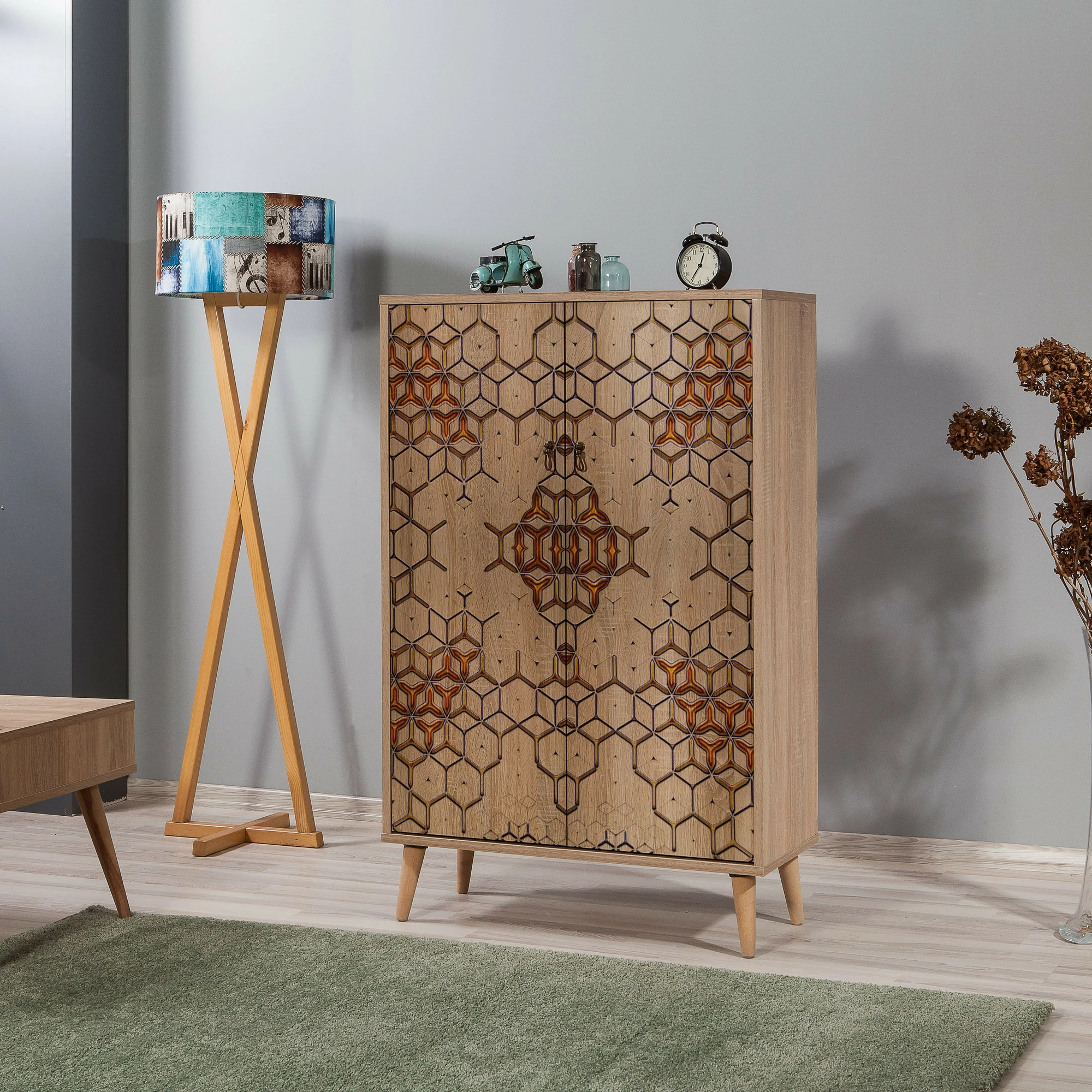 Dollap multifunksional Hanah Home, Multibox - 720, ngjyrë lisi Sonoma