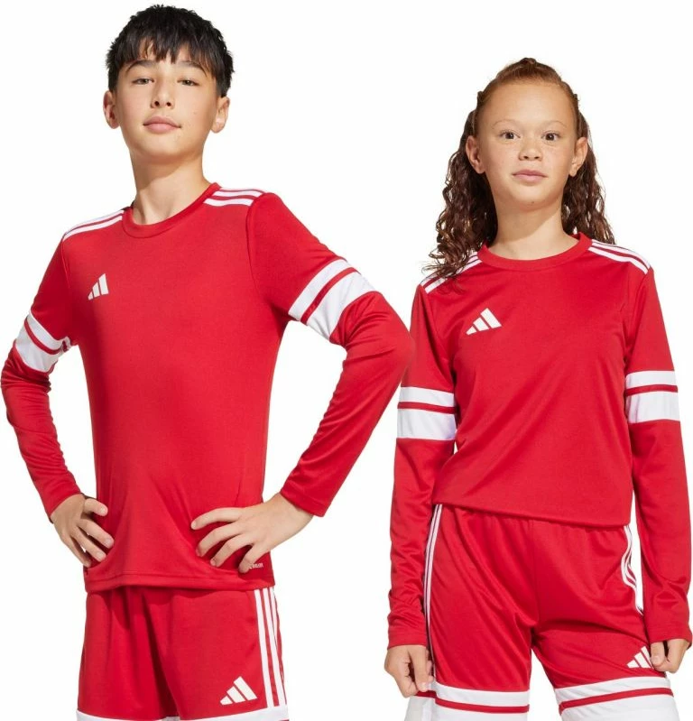 Fanellë futbolli për fëmijë adidas, e kuqe dhe e bardhë
