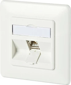Prizë rrjeti METZ CONNECT C6Amodul, 1 port RJ45, 180°, UP, RAL9010 e bardhë