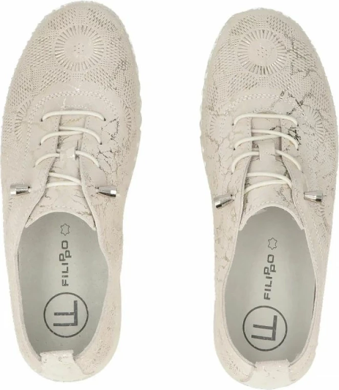 Këpucë lëkure Filippo DP7810, bezhë