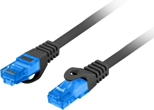Lanberg Patchcord Cat6a – 20m, S/FTP, RJ-45 në RJ-45, LSZH, e zezë