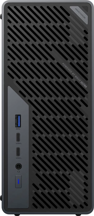 Kompjuter mini Minis Forum MS-02 Ultra Intel Core Ultra 9 285HX, deri 256 GB DDR5, 4x M.2 NVMe, porte 25GbE/10GbE/2.5GbE, USB4, Wi‑Fi 7