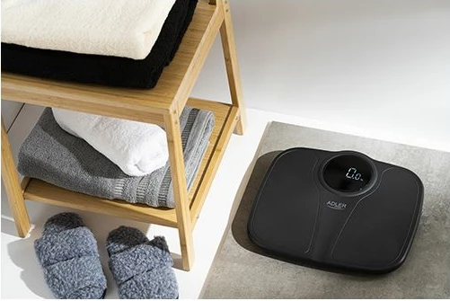 Peshore personale ADLER AD8172B 180 kg, LED, 34x31 cm, e zezë